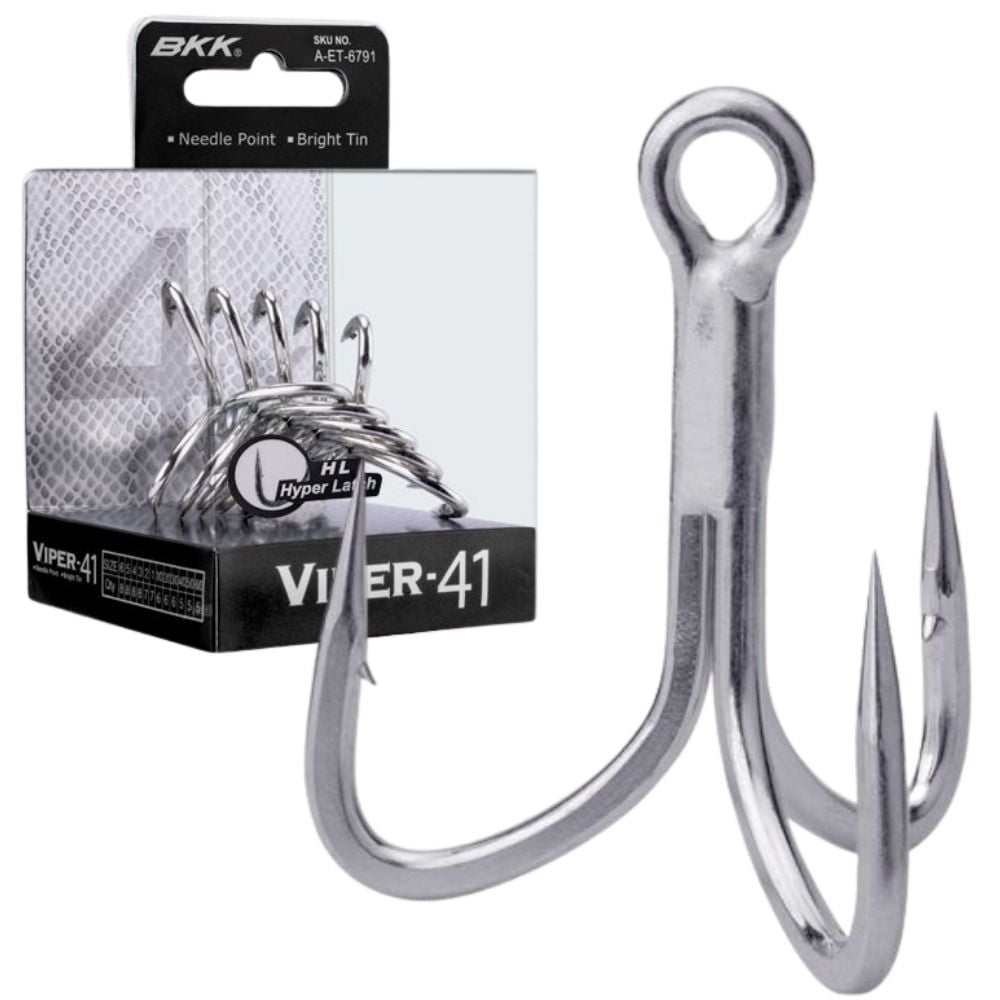 BKK Super Sharp Needle Point 4X Treble Lure Hook VIPER-41