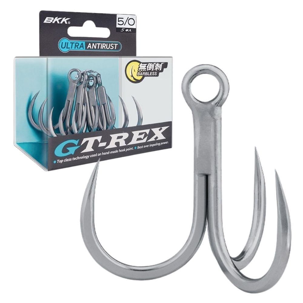 BKK Saltwater Ultimate Barbless Treble Hook GT-REX BL