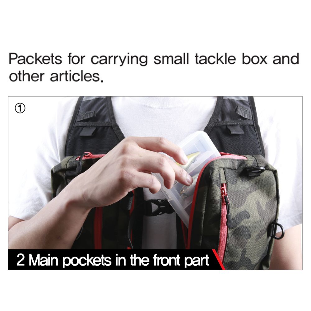 NS BLACK HOLE Fishing Spinning Vest BACKPACK - Image 3