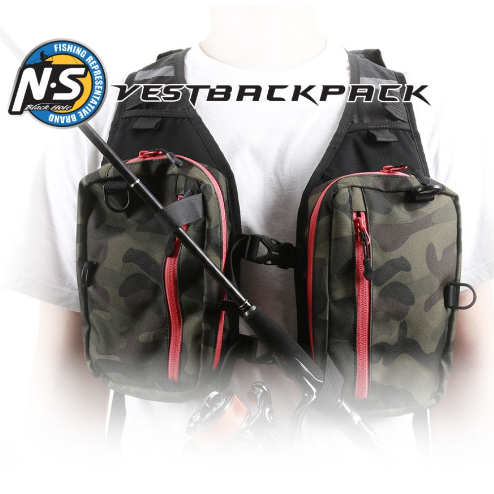 NS BLACK HOLE Fishing Spinning Vest BACKPACK