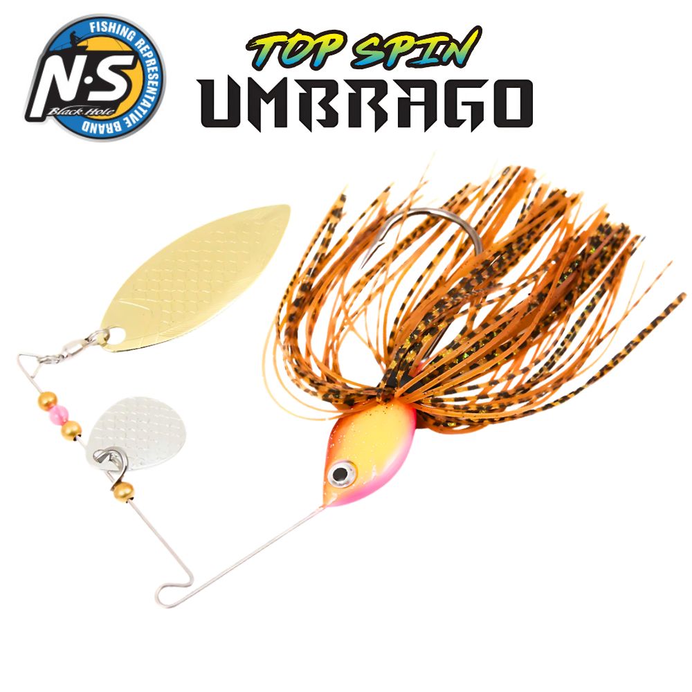NS BLACK HOLE Bass And Pike Fishing Spinnerbait Lure UMBRAGO TOP SPIN 1/2oz