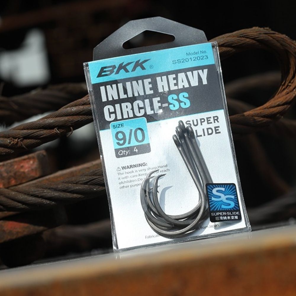 BKK Super Slide Coating Non-Offset Hook INLINE HEAVY CIRCLE-SS - Image 4