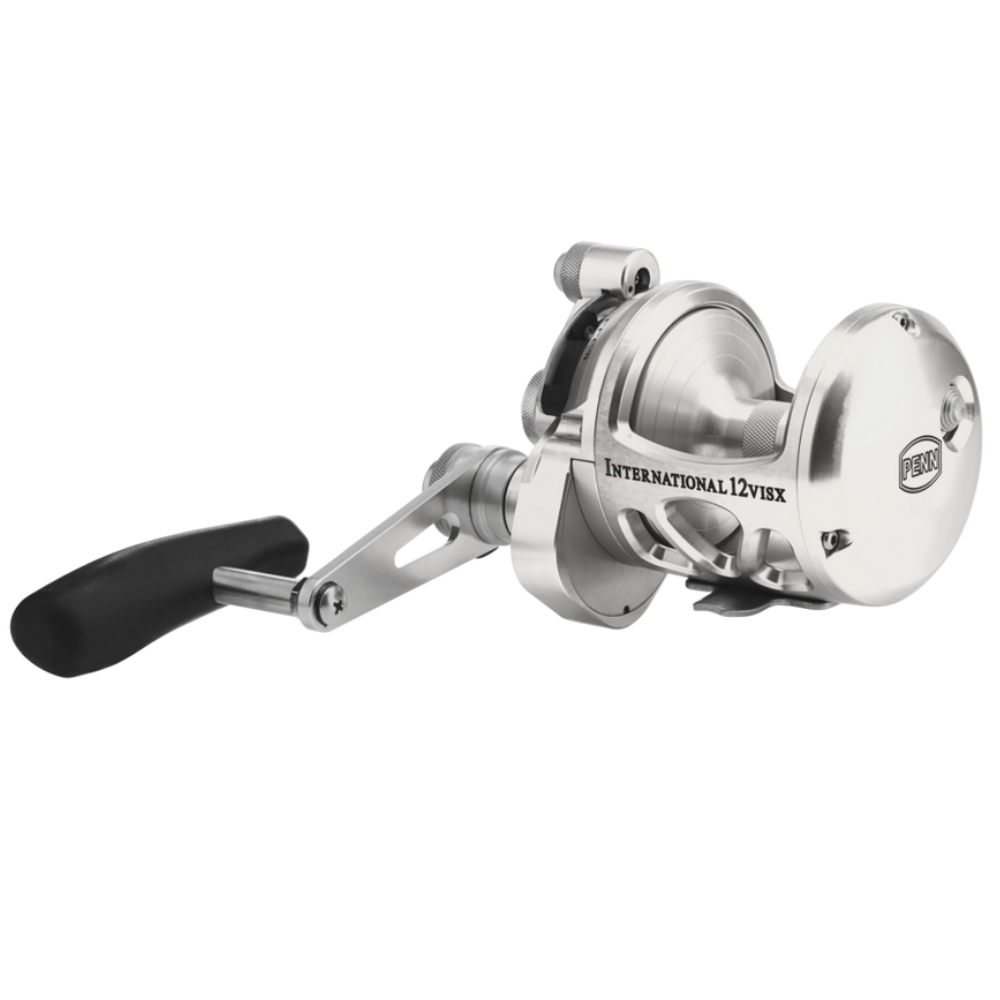 PENN Saltwater Conventional 2 Speed Reel International VI 12VISX Silver - Image 2
