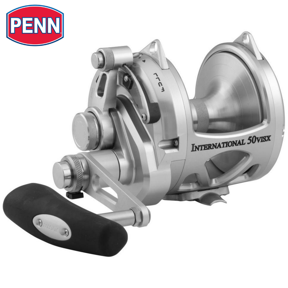 PENN Saltwater Conventional 2 Speed Reel International VI 50VISX Silver