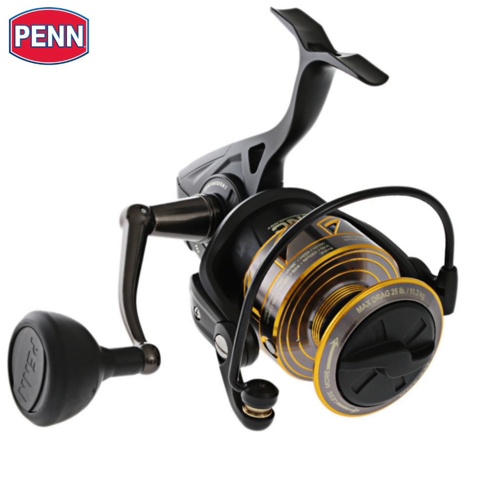 PENN Battle Spinning Fishing Reel, Black, 6000