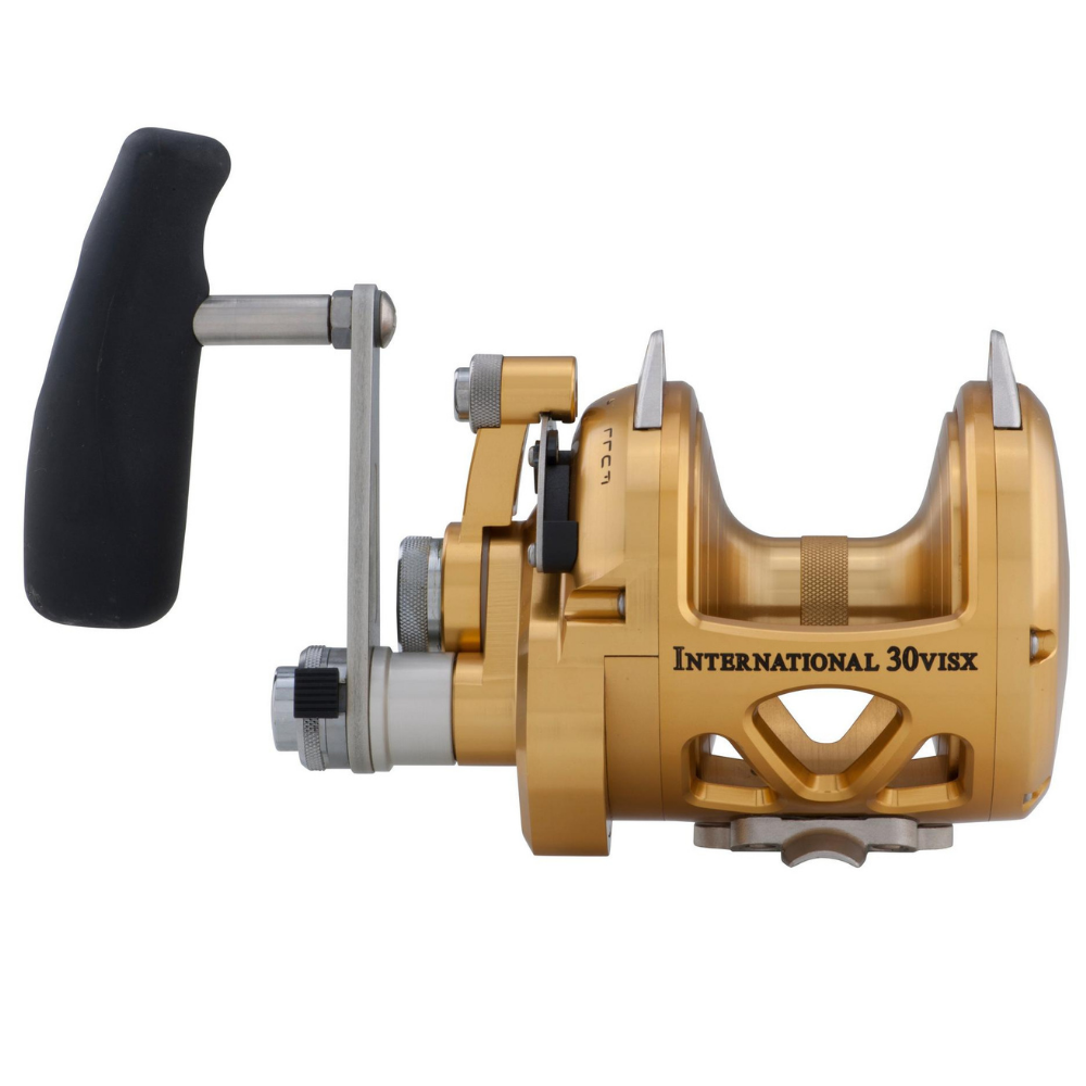 PENN Saltwater Conventional 2 Speed Reel International VI 30VISX Gold - Image 2