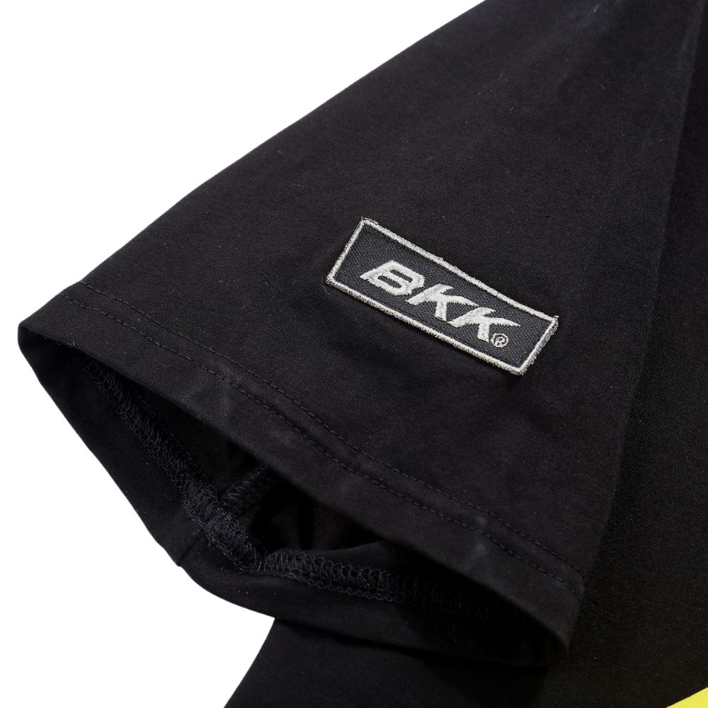 BKK Fishing Hi-Elastic Soft Ice-Cool Short Sleeve ORIGIN T-Shirt Black - Image 4