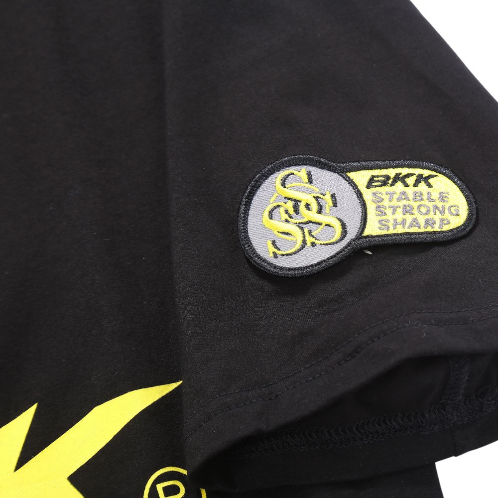 BKK Fishing Hi-Elastic Soft Ice-Cool Short Sleeve ORIGIN T-Shirt Black - Image 2
