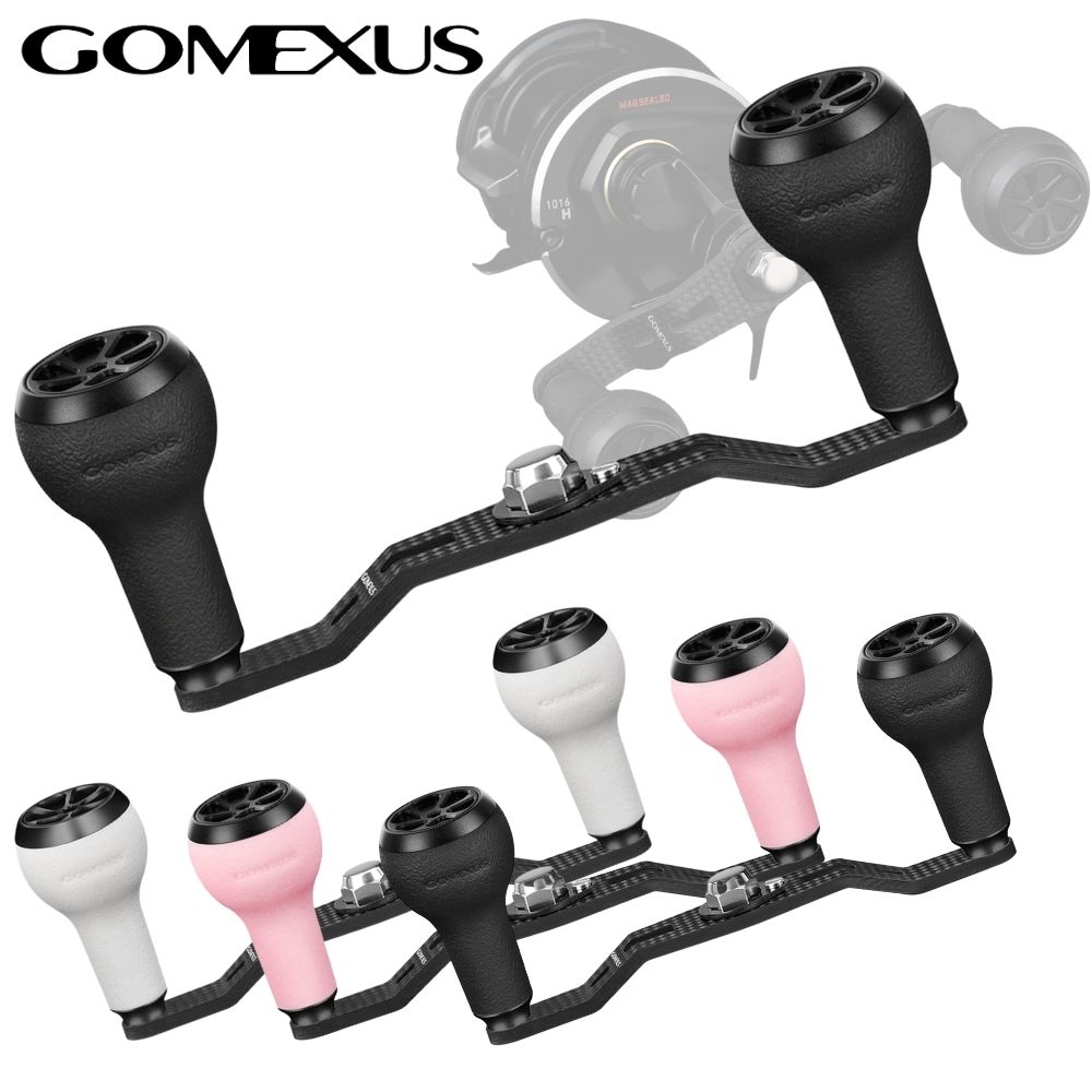 GOMEXUS Baitcasting Carbon Power Crank Handle TPE Knob DC-D-95-A27