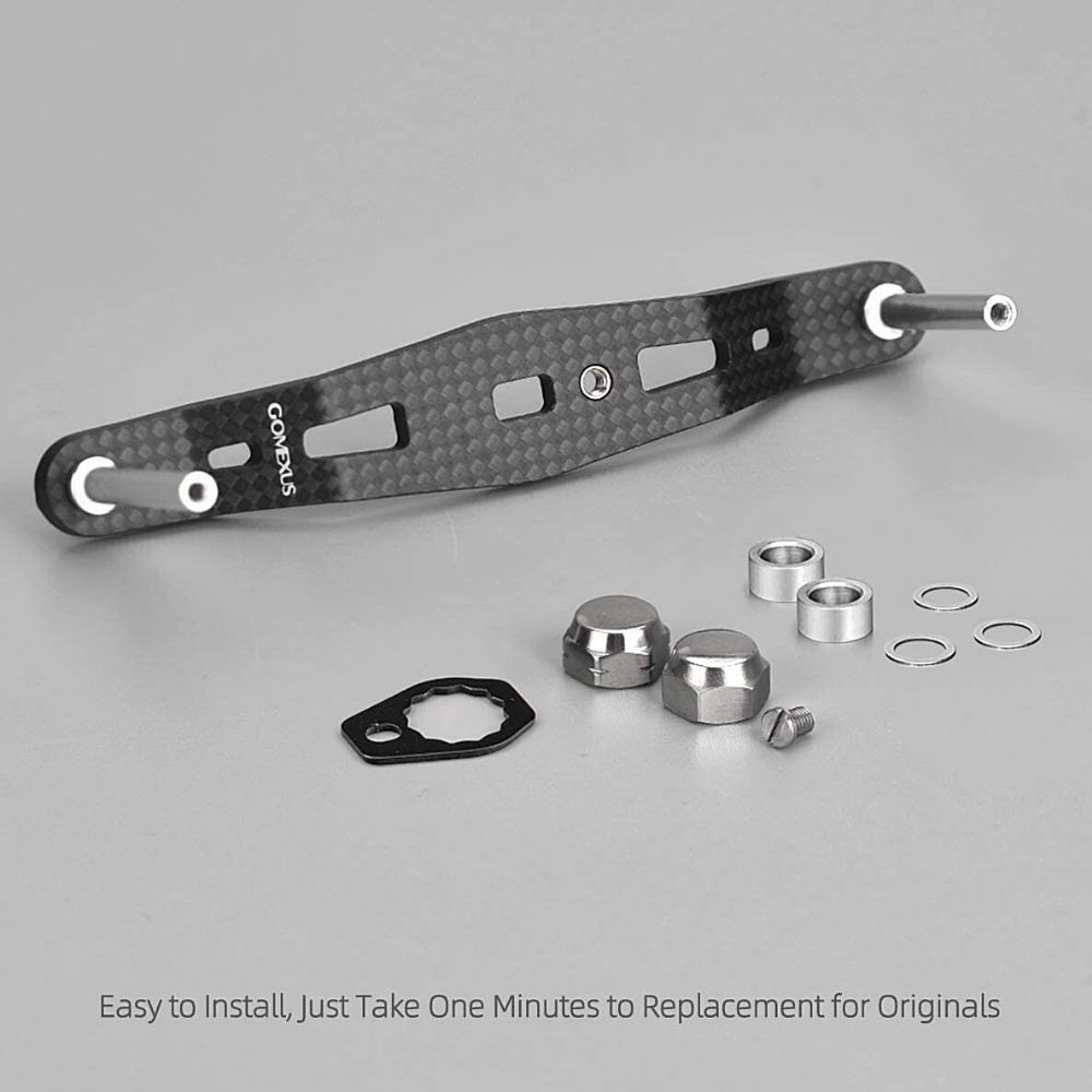 GOMEXUS Baitcasting Carbon Power Crank Handle TPE Knob DC-D-95-A27 - Image 3