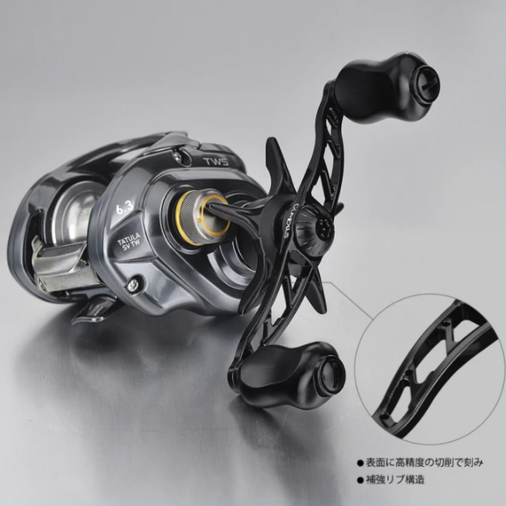 GOMEXUS Baitcasting Power Crank Handle With Fingerprint Knob BDH100-D-S22 - Image 2