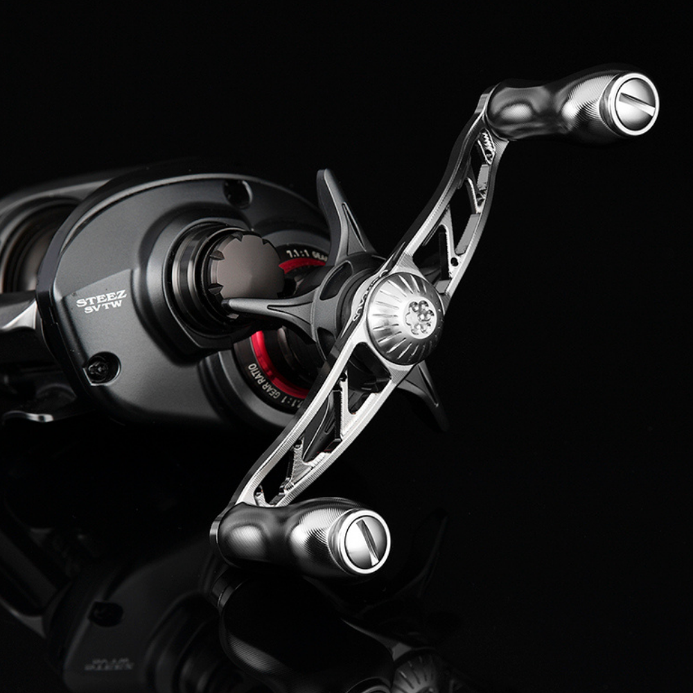 GOMEXUS Baitcasting Power Crank Handle With Fingerprint Knob BDH100-D-S22 - Image 4