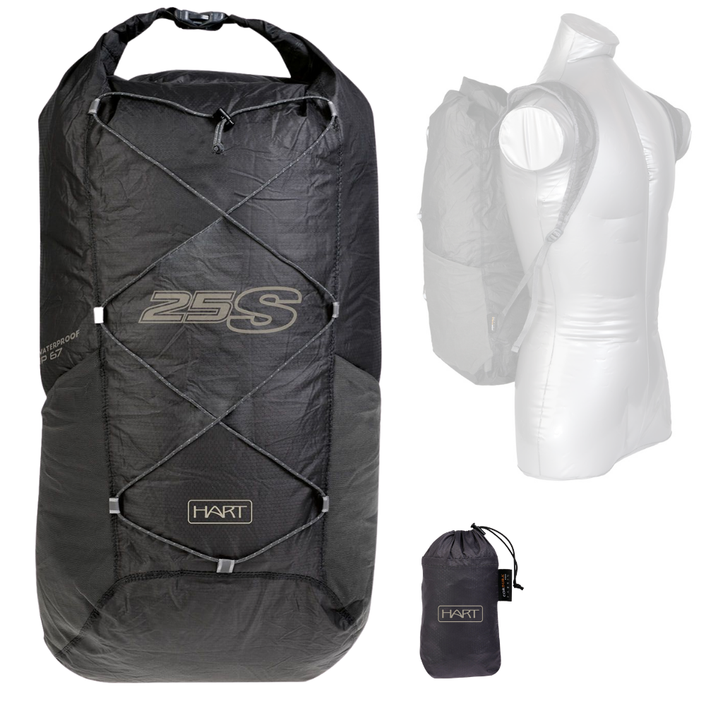 HART Ultra Lightweight Watertight Foldable Pocket Size Backpack 25S FEATHER