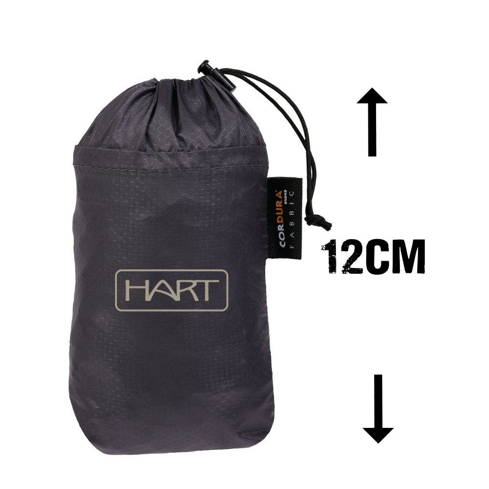 HART Ultra Lightweight Watertight Foldable Pocket Size Backpack 25S FEATHER - Image 5
