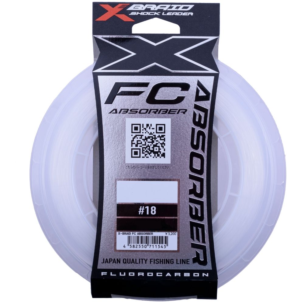 YGK X BRAID Fluorocarbon Shock Leader Line FC ABSORBER 60m