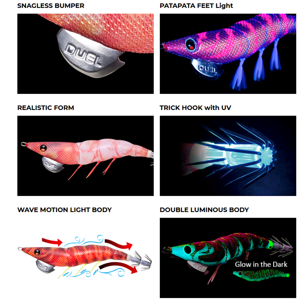 DUEL Squid Fishing Double Luminous EGI Lure EZ-Q DARTMASTER SEARCH 2.5 DLBW - Image 3
