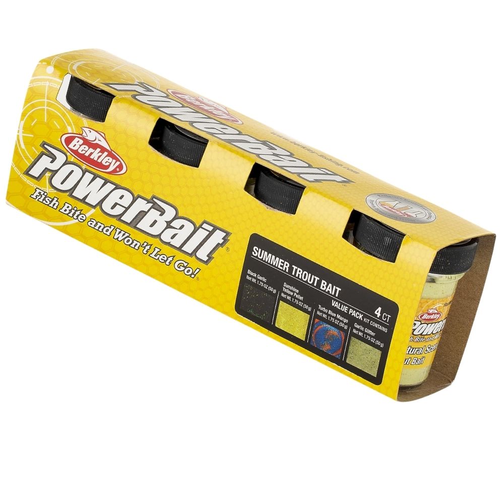 BERKLEY Powerbait Glitter Dough 4 Pack SUMMER Trout Bait - Image 2