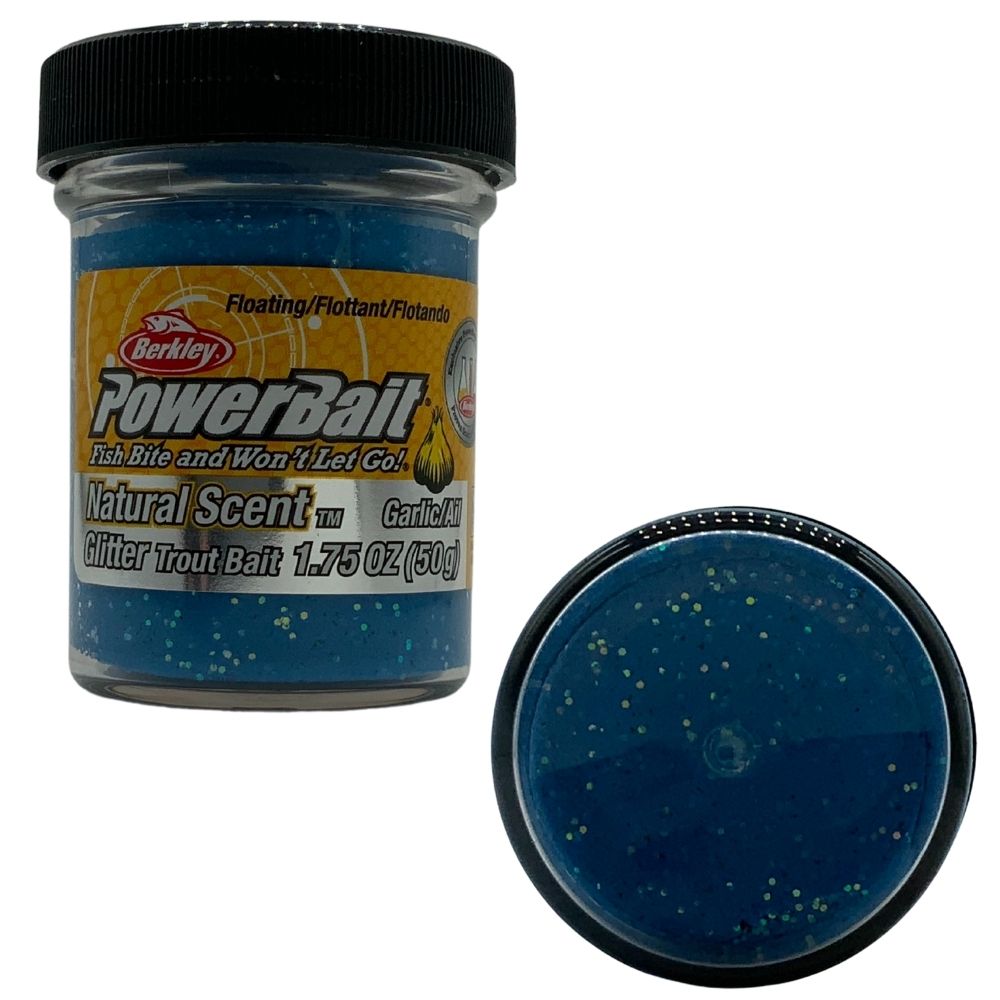 BERKLEY PowerBait Trout Bait Glitter Dough Natural Scent GARLIC 1.75oz/50g - Image 6