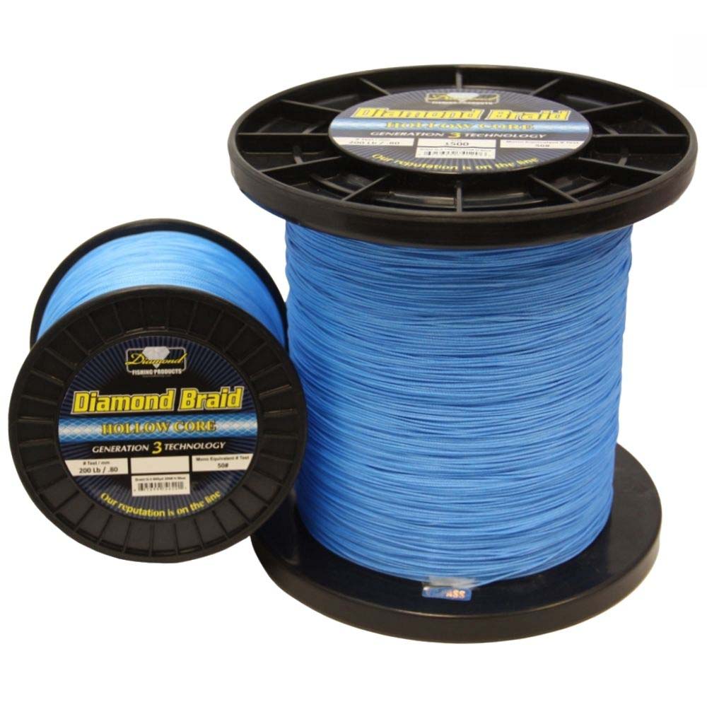 DIAMOND 16 Strand Hollow Core Braid Line GENERATION 3 Blue/600yds - Image 2