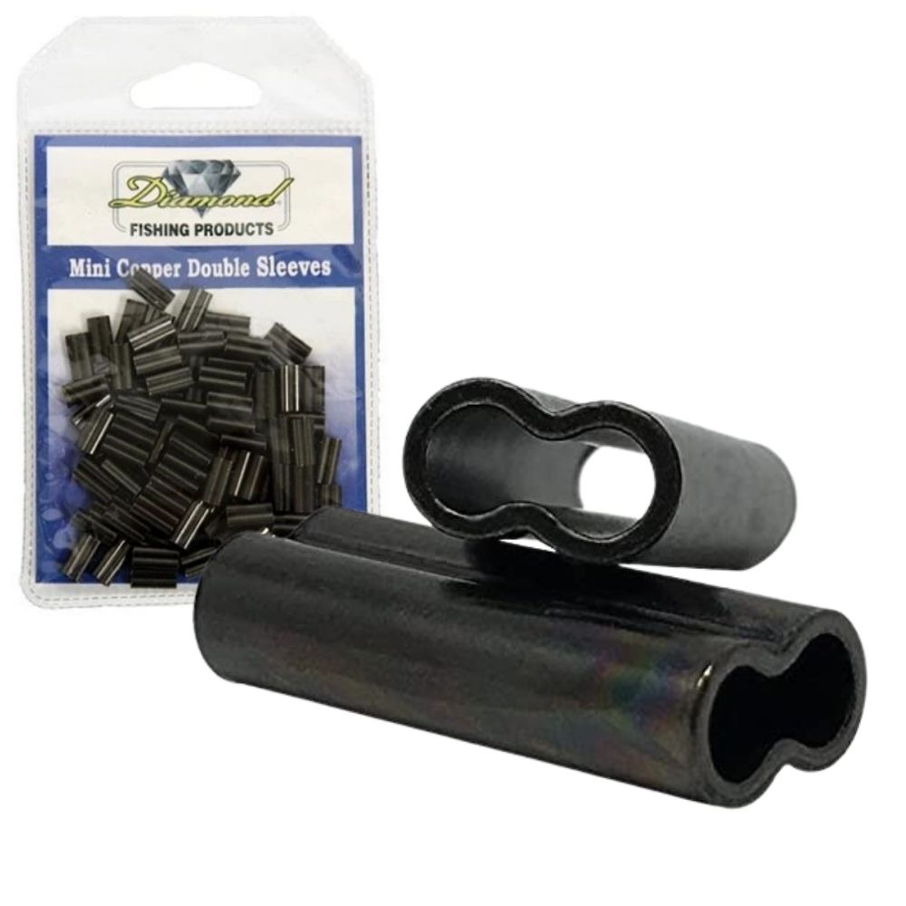 DIAMOND Fishing Wire/Mono Mini Copper Double Sleeves 100pcs
