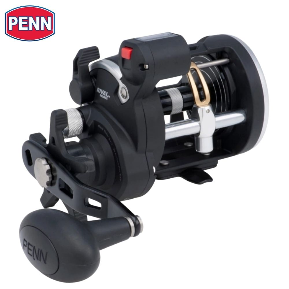 PENN Fishing Level Wind Conventional Line Counter ReeL RIVAL 20LWLC