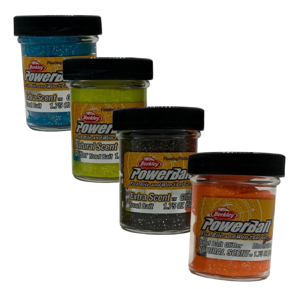 BERKLEY Powerbait Glitter Dough 4 Pack SPRING Trout Bait - Image 3