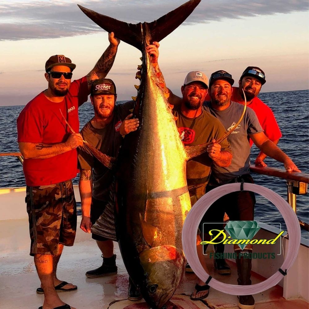 DIAMOND Offshore Fishing 100% Fluorocarbon Leader Line PRESENTATION 100 Feet - Image 2