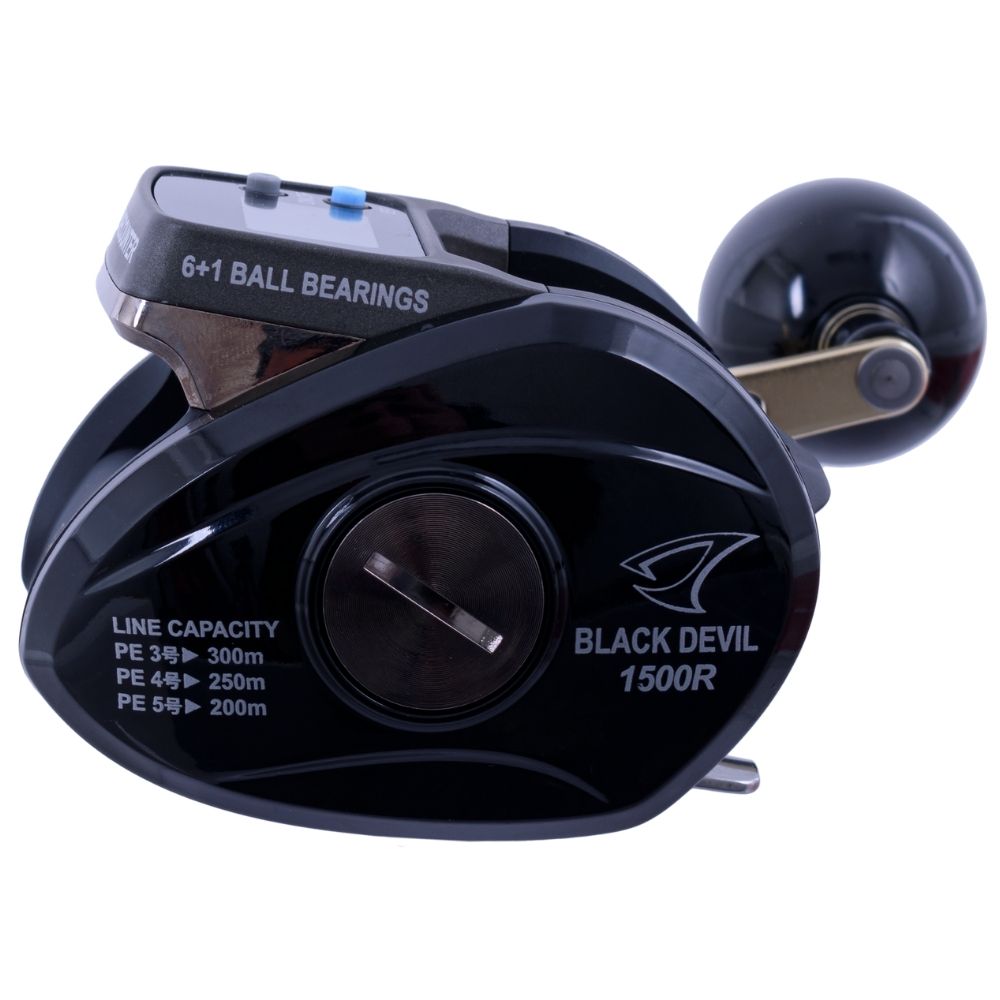 JIGGING MASTER Digital Line Counter Righthanded Reel BLACK DEVIL 1500RH - Image 3