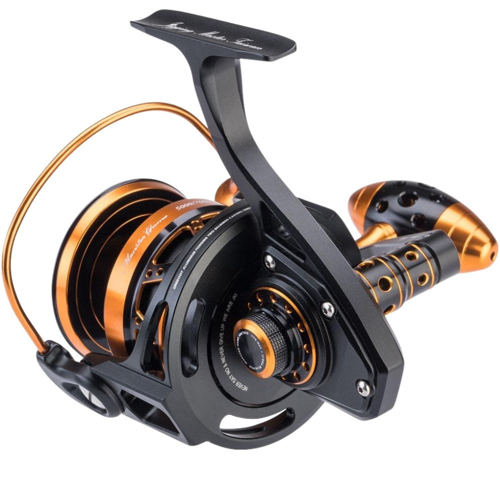 JIGGING MASTER Monster Game Spinning Reel 5000H/7000S Black/Gold - Image 4
