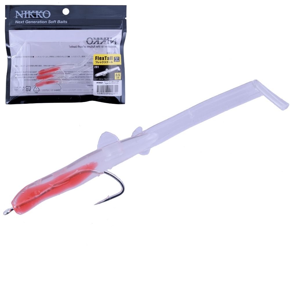 NIKKO KASEI Scented Soft Bait Minnow Lure FLEX TAIL 85mm - Image 3