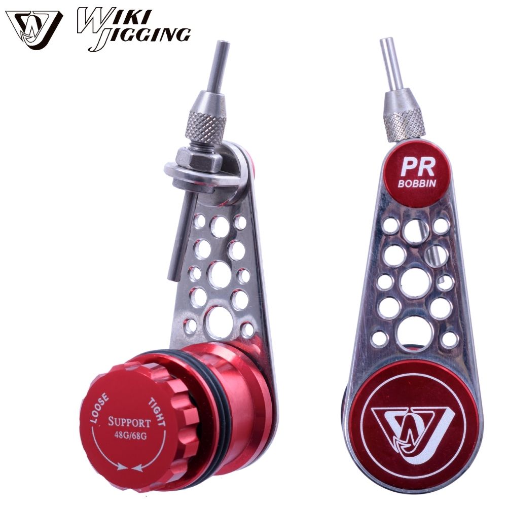 WIKI JIGGING Stainless Steel Knot Tying Tool PR BOBBIN Red/Silver