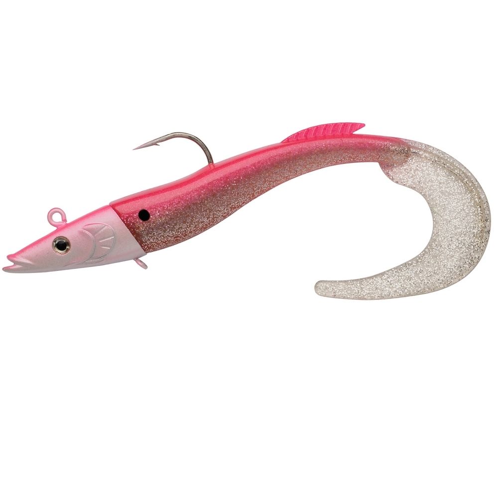 BERKLEY Powerbait Saltwater Giant Soft Bait POWER SANDEEL 130g Metallic Pink - Image 2