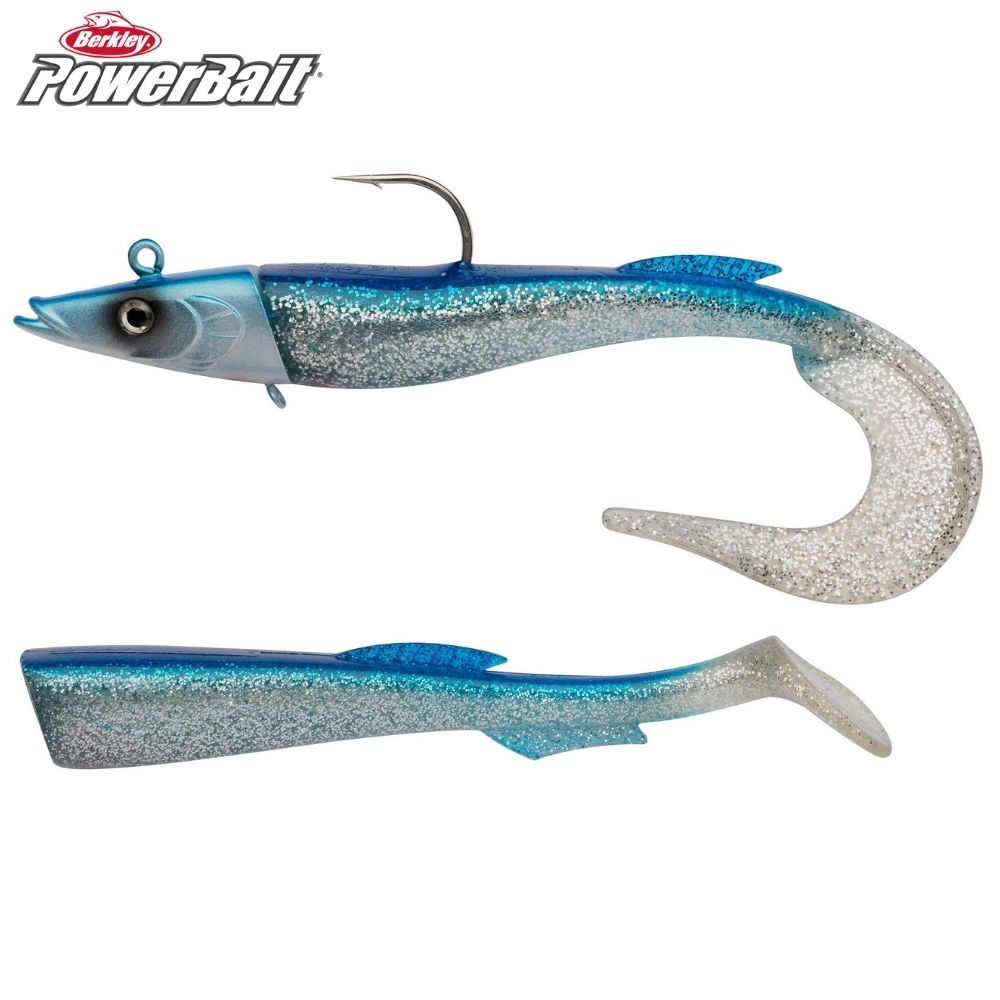 BERKLEY Powerbait Saltwater Giant Soft Bait POWER SANDEEL 130g Metallic Blue