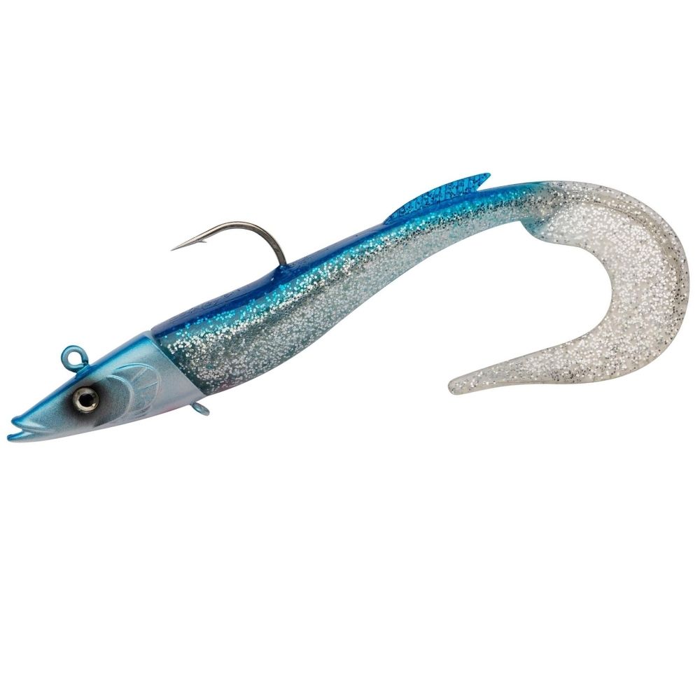 BERKLEY Powerbait Saltwater Giant Soft Bait POWER SANDEEL 130g Metallic Blue - Image 2
