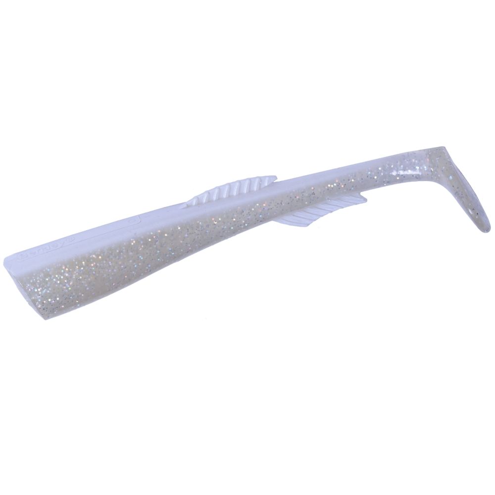 BERKLEY Powerbait Saltwater Giant Soft Bait POWER SANDEEL 130g Snow White - Image 3