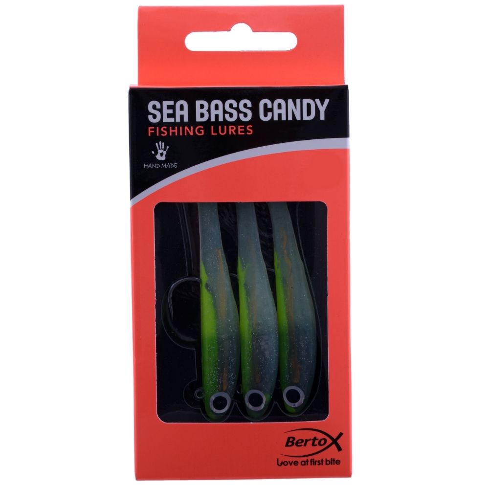 BERTOX Handmade Soft Shad Lure SEA BASS CANDY 90mm/14g #06 - Image 4