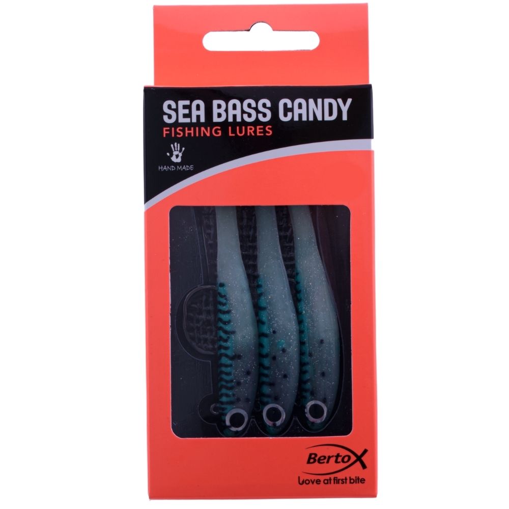 BERTOX Handmade Soft Shad Lure SEA BASS CANDY 90mm/18g #07 - Image 5