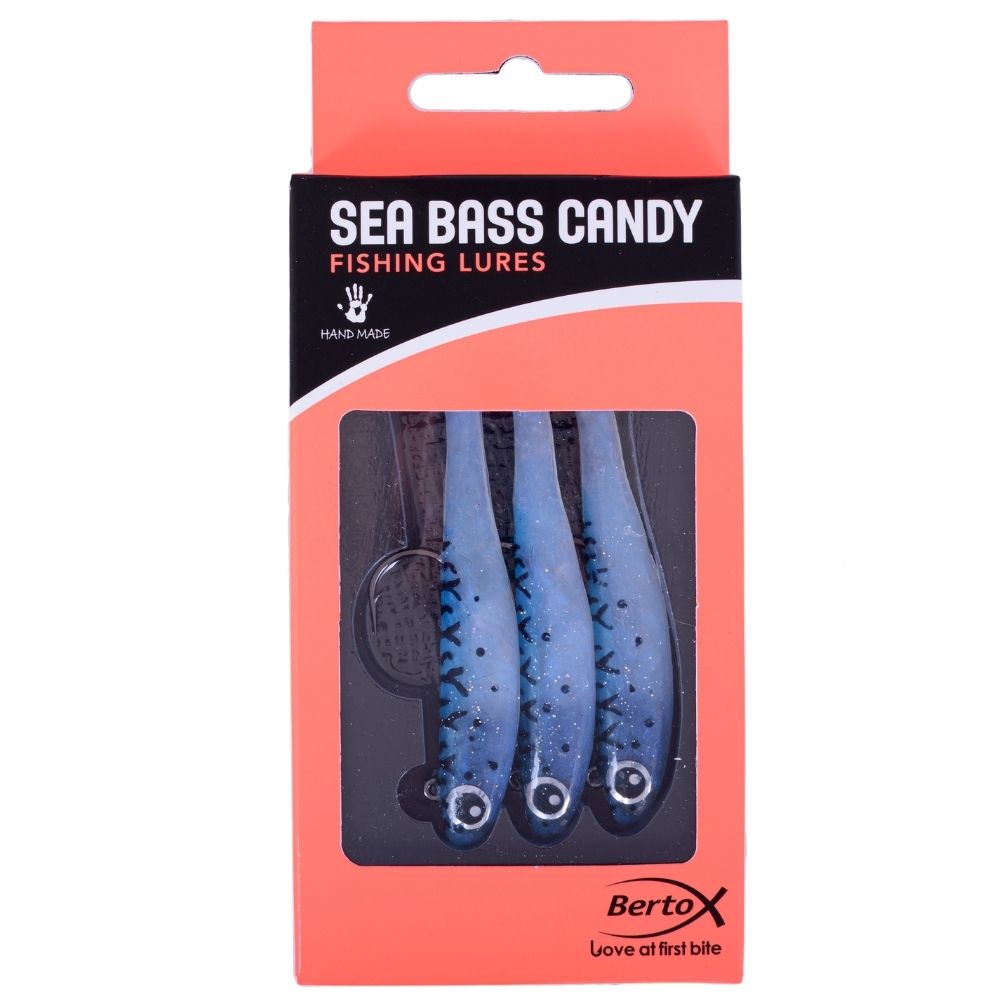 BERTOX Handmade Soft Shad Lure SEA BASS CANDY 90mm/14g #07 - Image 5