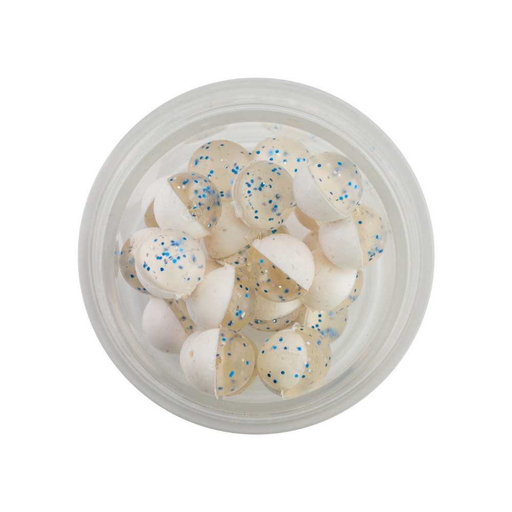 BERKLEY PowerBait Magnum Floating Clear Power Eggs – Clear Silver Blue-Fl. White - Image 3