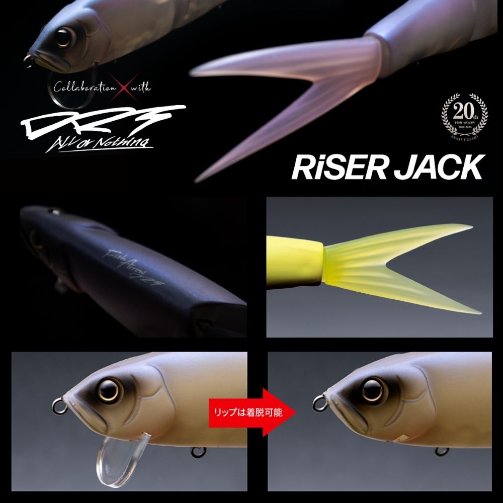 FISH ARROW + DRT Bass Fishing Swimbait Lure RISER JACK 9in/2.5oz Ikehara SP - Image 3