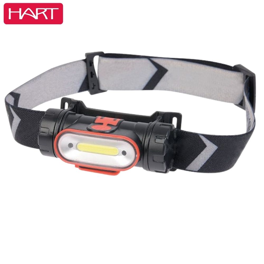 HART Compact Rubber Body 300 Lumen USB Rechargeable Headlight SENSOR
