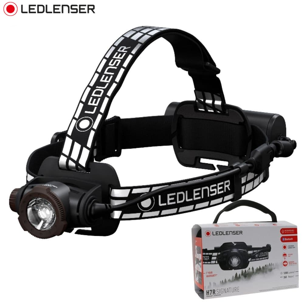LEDLENSER Ultimate Rechargeable 1200 Lumens Headlamp H7R SIGNATURE