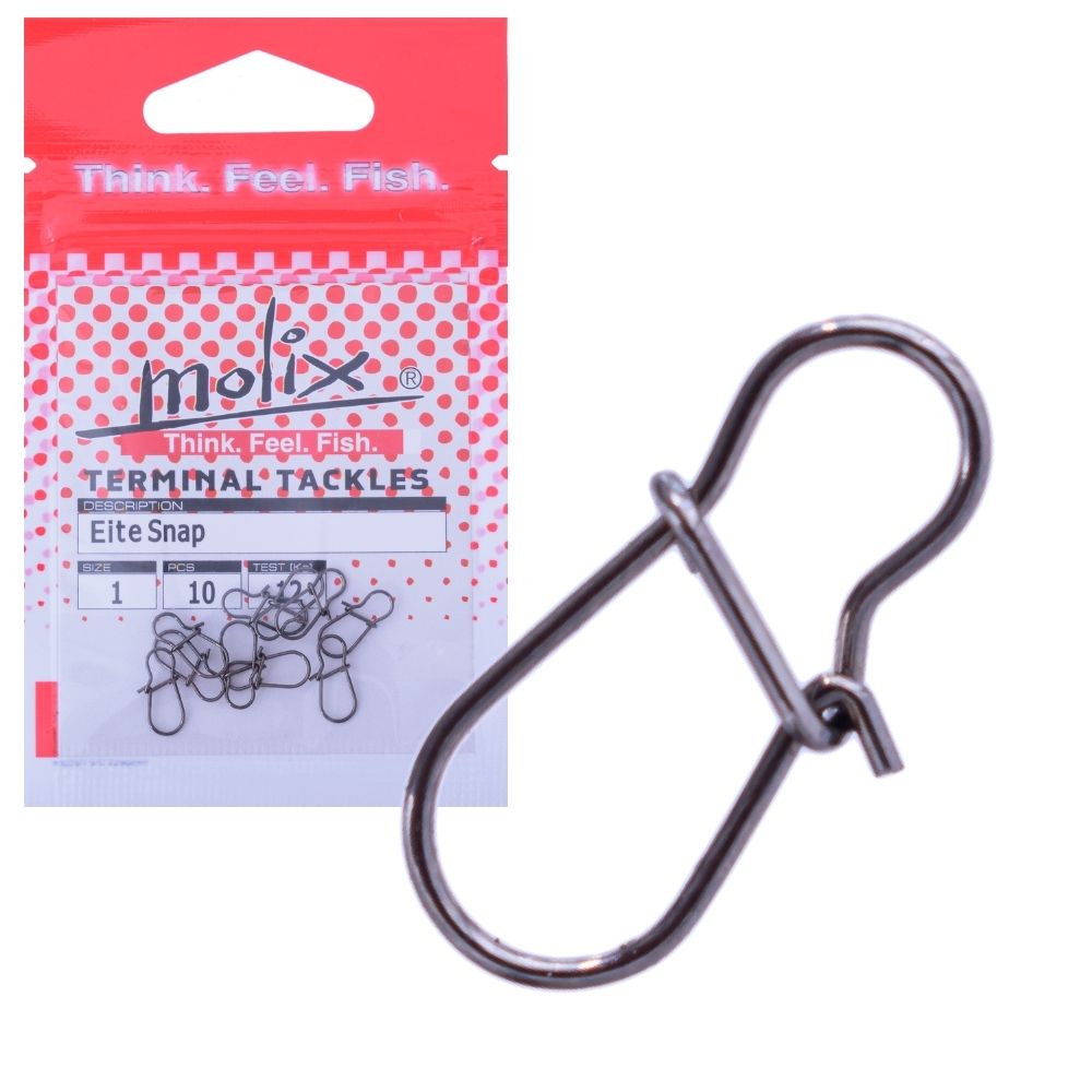 MOLIX Lure Fishing Hi-Grade Steel Rounded Shape ELITE Snap