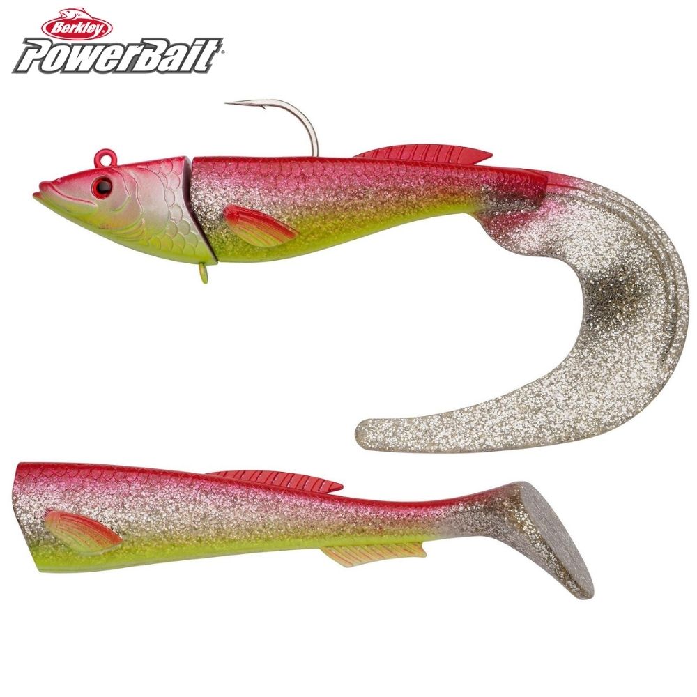 BERKLEY Powerbait Saltwater Giant Soft Bait POWER HERRING 180g Red Chartreuse