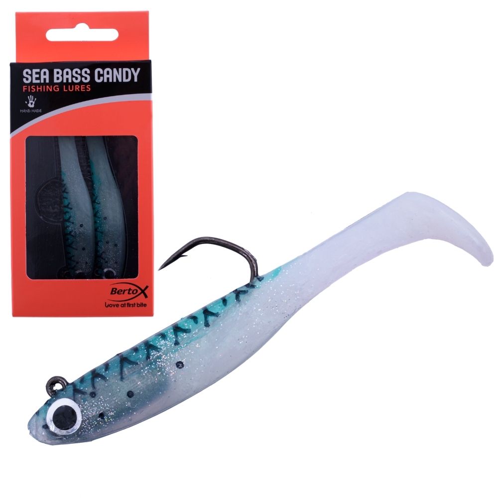 BERTOX Handmade Soft Shad Lure SEA BASS CANDY 11cm/27g #07
