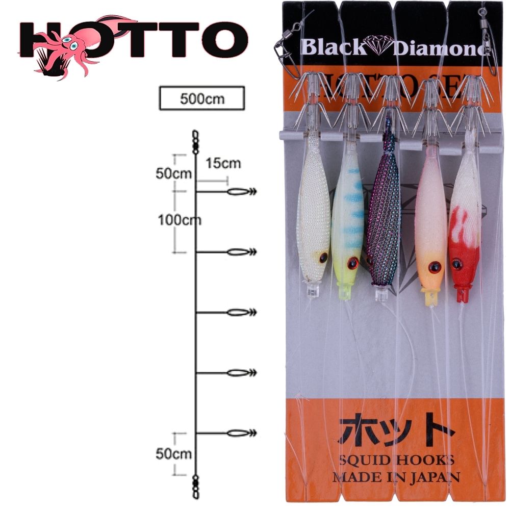 BLACK DIAMOND Squid Fishing Tataki Rig HOTTO Set 551