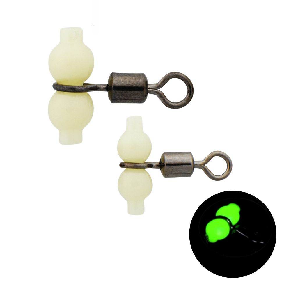 INOVA Fishing Accessories Glow In Line Beaded Swivel 10pcs - Image 2