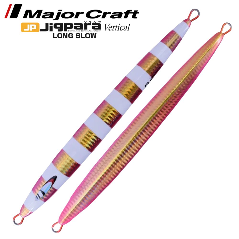 MAJOR CRAFT Slow Jigging Metal Lure Jigpara Vertical Long Slow 350g Pink Gold