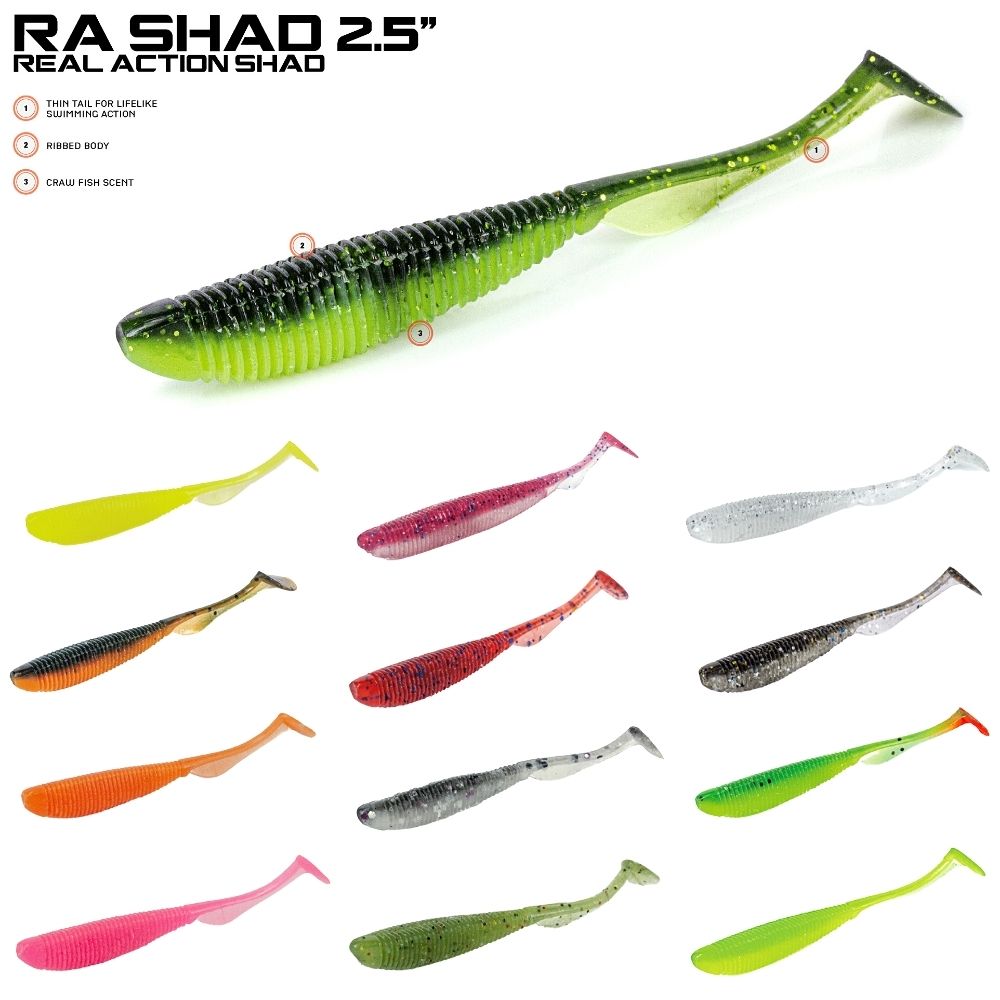 MOLIX Scented Soft Plastic Shad Lure RA SHAD 2.5”