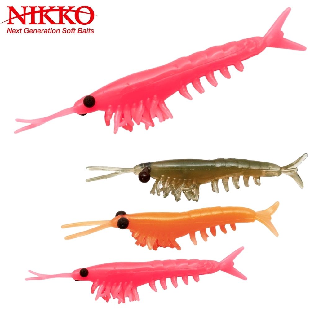 NIKKO Kasei Scented Soft Lure Dappy OKIAMI Shrimp 58mm/2pcs
